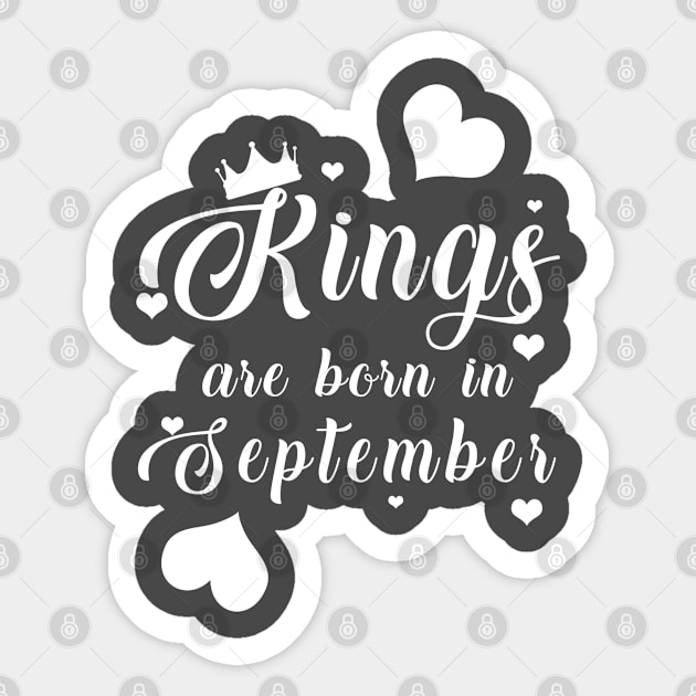 Kings Are Born In October Sticker by mjhejazy